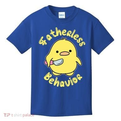 Fatherless Behavior Knife Duck Cute Design Cool Gift Kids T-Shirt
