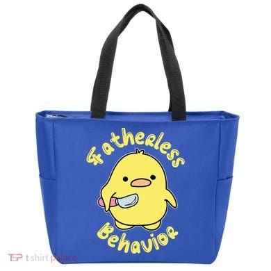 Fatherless Behavior Knife Duck Cute Design Cool Gift Tote Bag