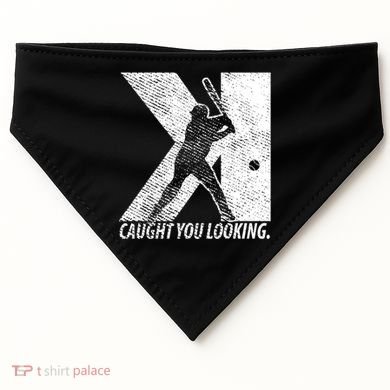Funny Backwards K Strikeout Baseball Softball Pitching Funny Gift USA-Made Doggie Bandana