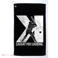 Funny Backwards K Strikeout Baseball Softball Pitching Funny Gift Golf Towel thumb 0