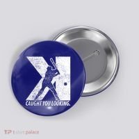 Funny Backwards K Strikeout Baseball Softball Pitching Funny Gift Button thumb 0
