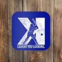 Funny Backwards K Strikeout Baseball Softball Pitching Funny Gift Coaster thumb 0