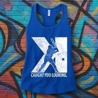 Funny Backwards K Strikeout Baseball Softball Pitching Funny Gift Women's Tank Top thumb 3