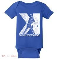 Funny Backwards K Strikeout Baseball Softball Pitching Funny Gift Baby Bodysuit thumb 0