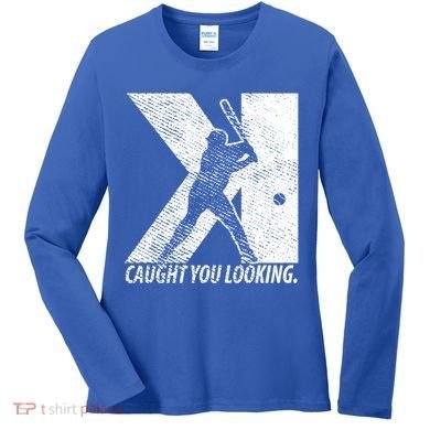 Funny Backwards K Strikeout Baseball Softball Pitching Funny Gift Women's Long Sleeve Shirt