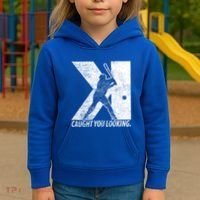 Funny Backwards K Strikeout Baseball Softball Pitching Funny Gift Kids Hoodie thumb 3