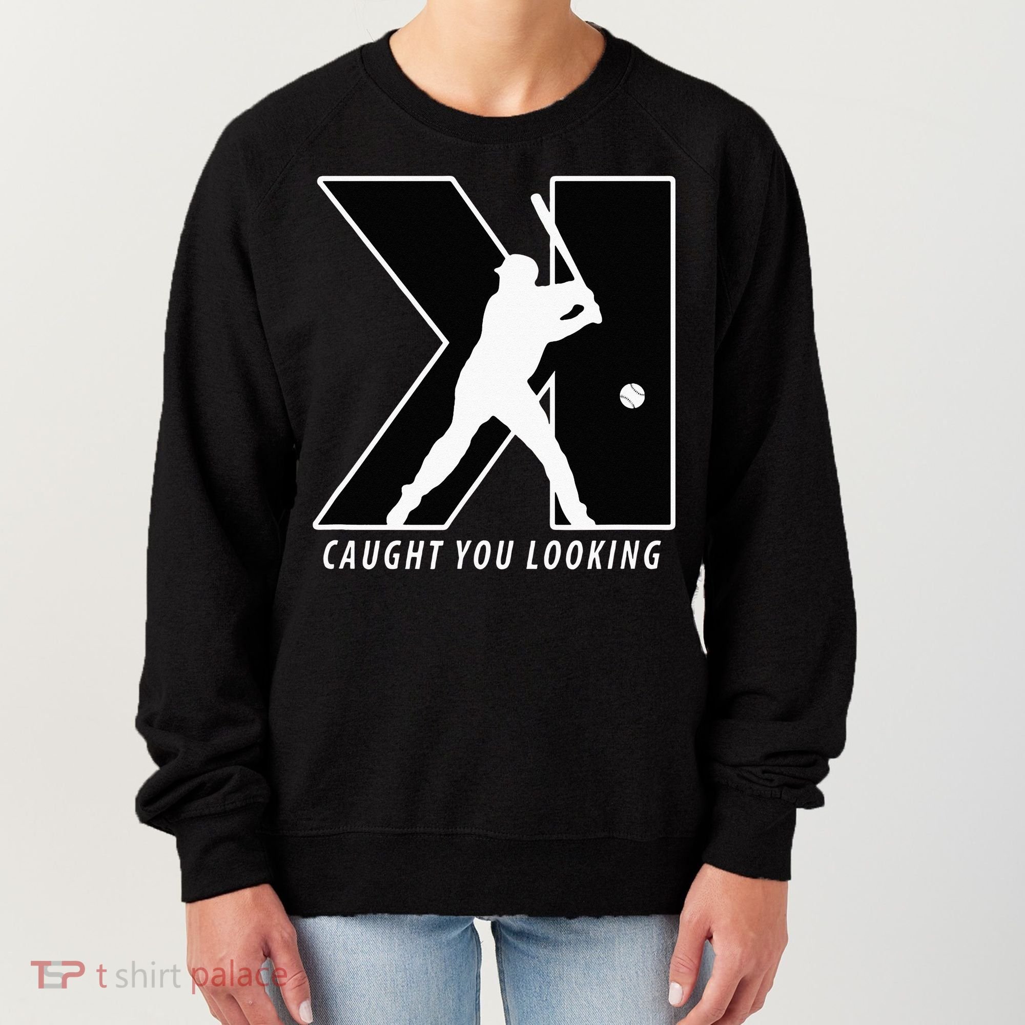 Funny Backwards K Strikeout Looking Baseball Pitching Women's Sweatshirt