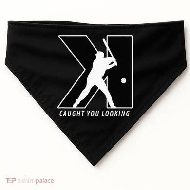 Funny Backwards K Strikeout Looking Baseball Pitching USA-Made Doggie Bandana