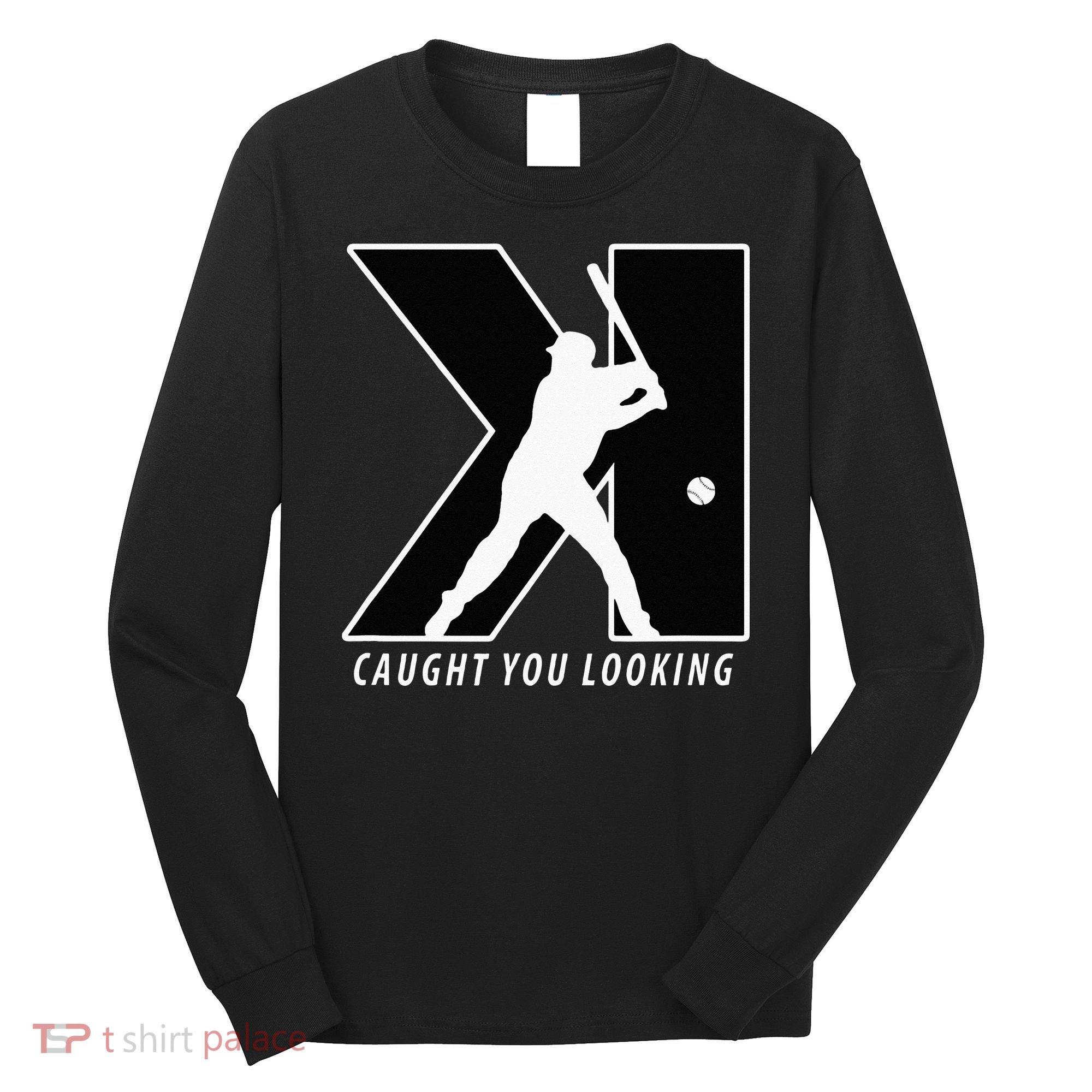 Funny Backwards K Strikeout Looking Baseball Pitching Long Sleeve Shirt