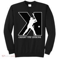 Funny Backwards K Strikeout Looking Baseball Pitching Sweatshirt thumb 0