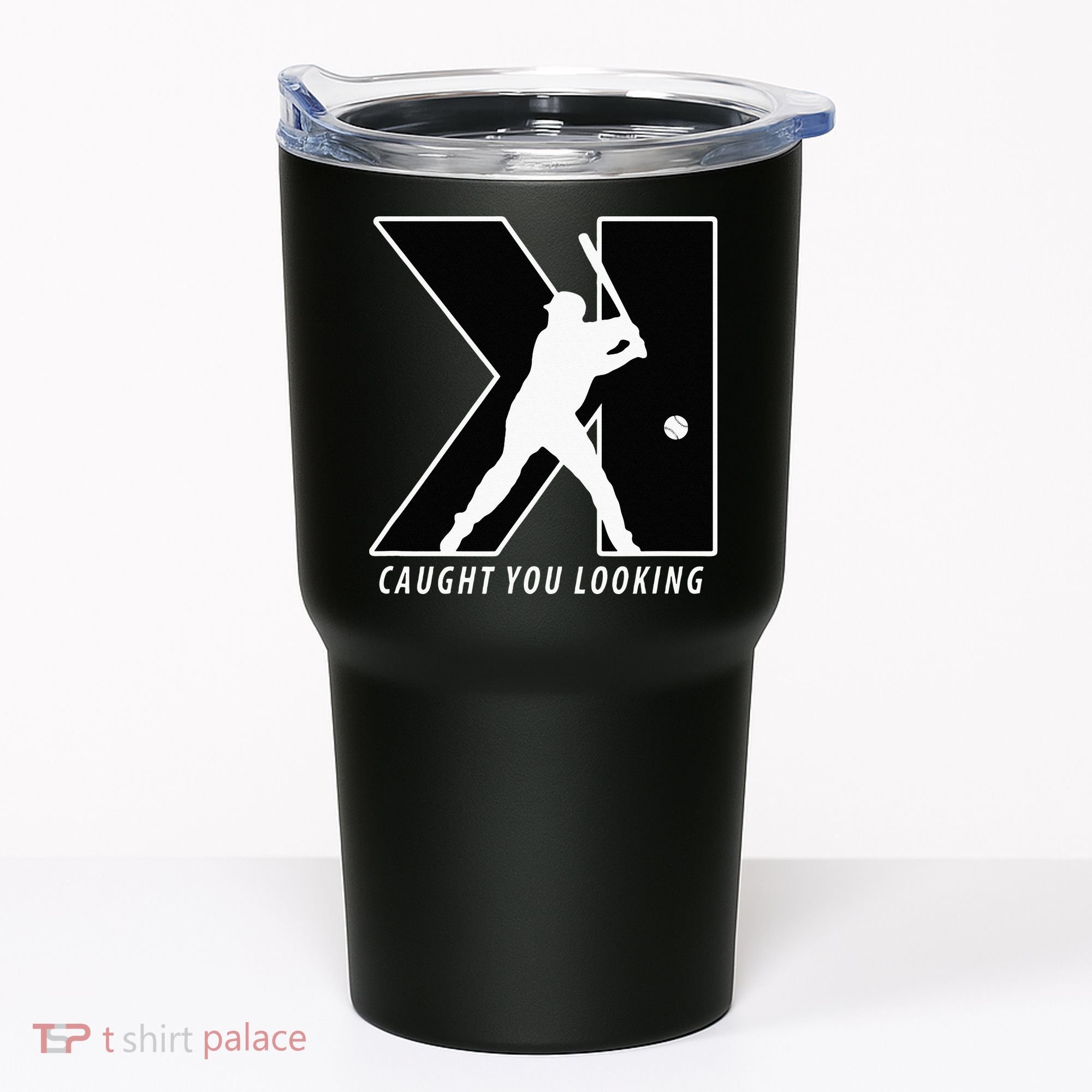 Funny Backwards K Strikeout Looking Baseball Pitching Tumbler