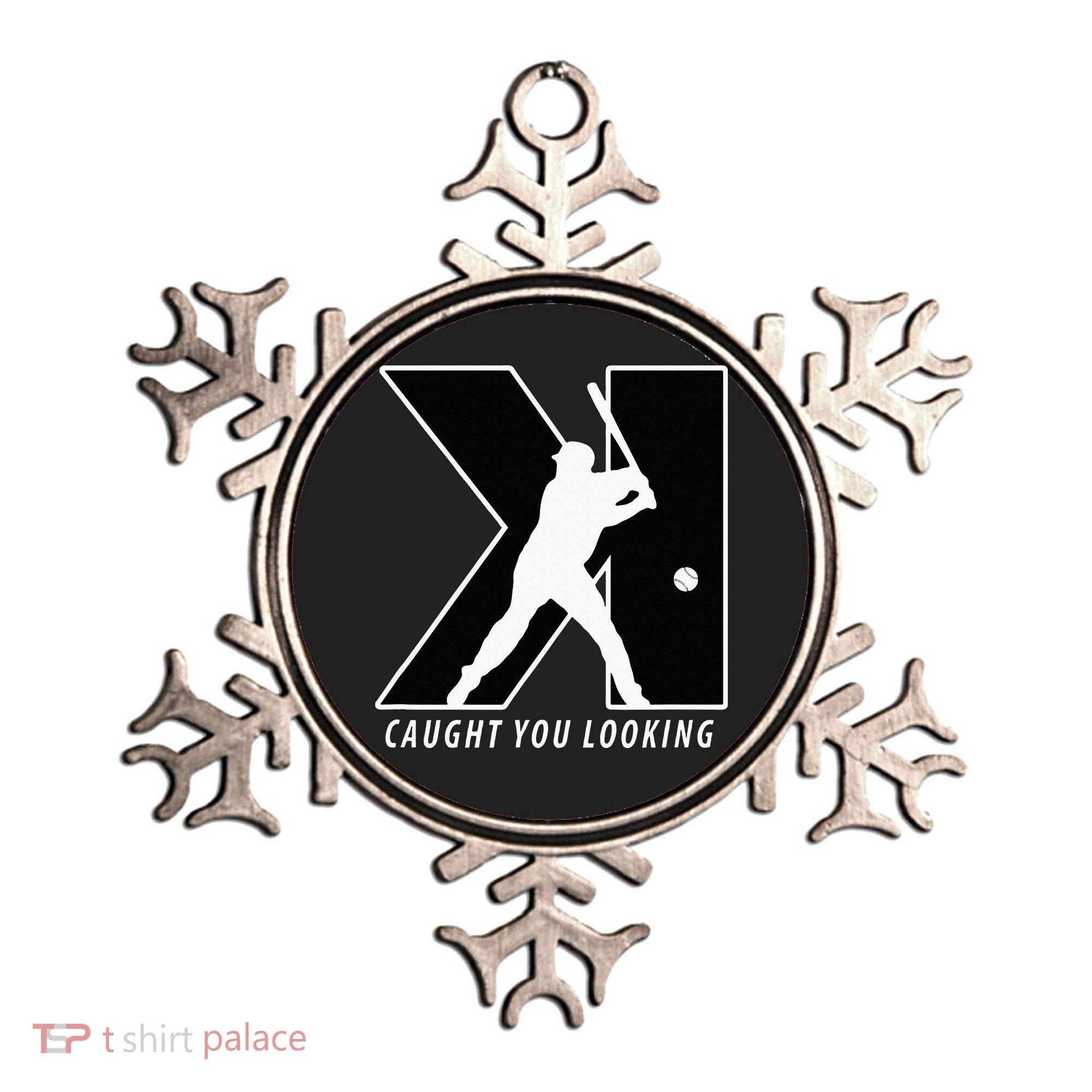 Funny Backwards K Strikeout Looking Baseball Pitching Ornament