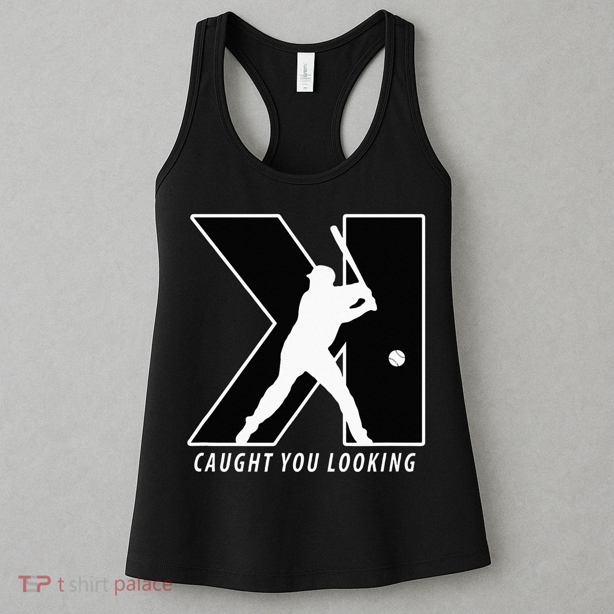 Funny Backwards K Strikeout Looking Baseball Pitching Women's Tank Top