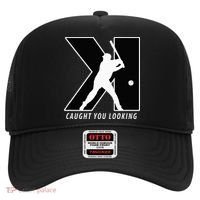 Funny Backwards K Strikeout Looking Baseball Pitching Hat thumb 0