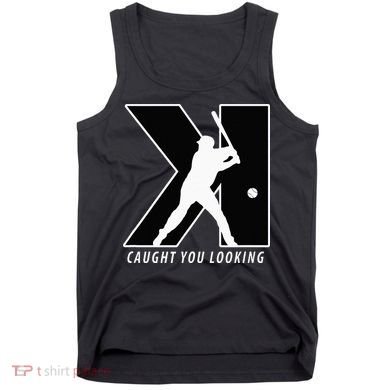 Funny Backwards K Strikeout Looking Baseball Pitching Tank Top