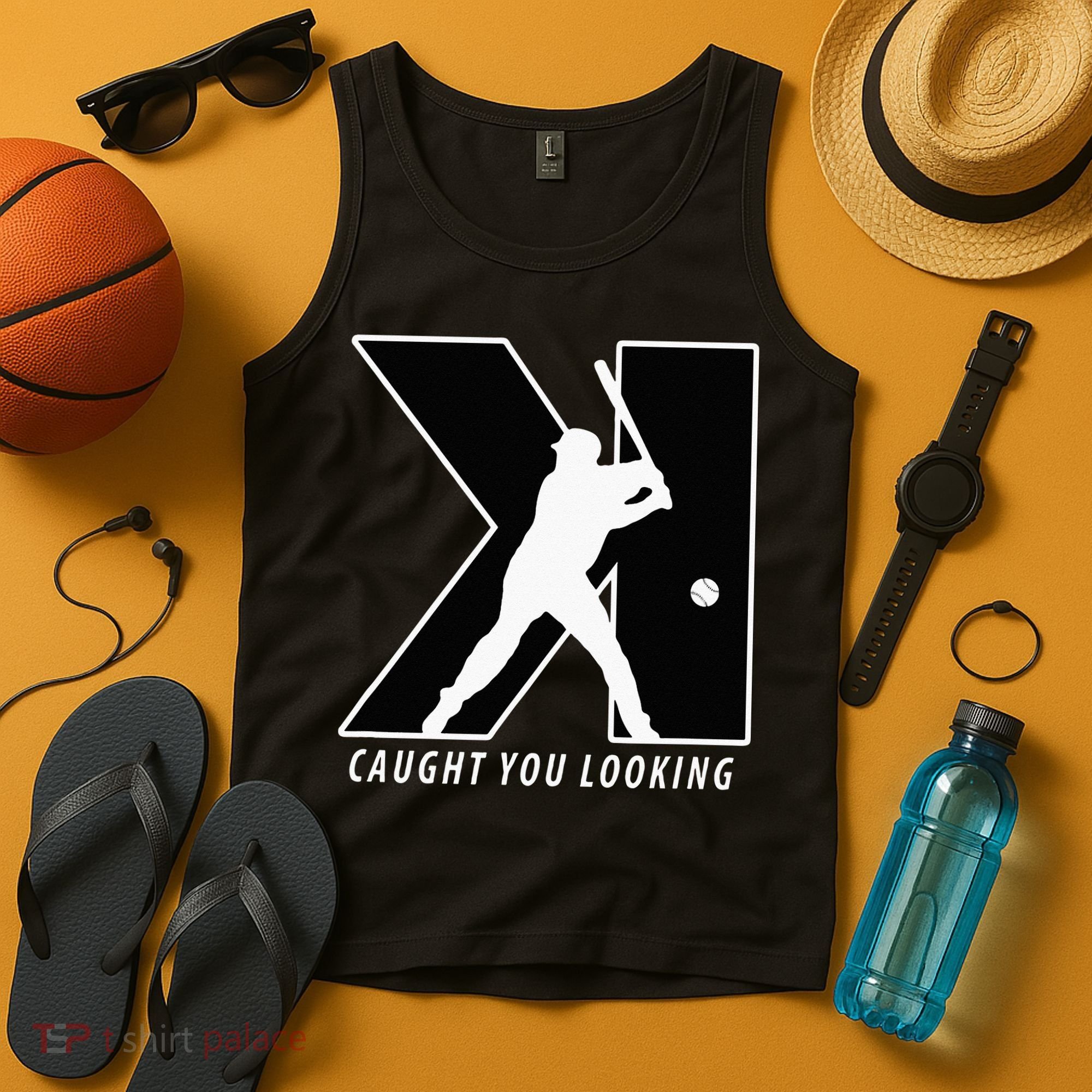 Funny Backwards K Strikeout Looking Baseball Pitching Tank Top