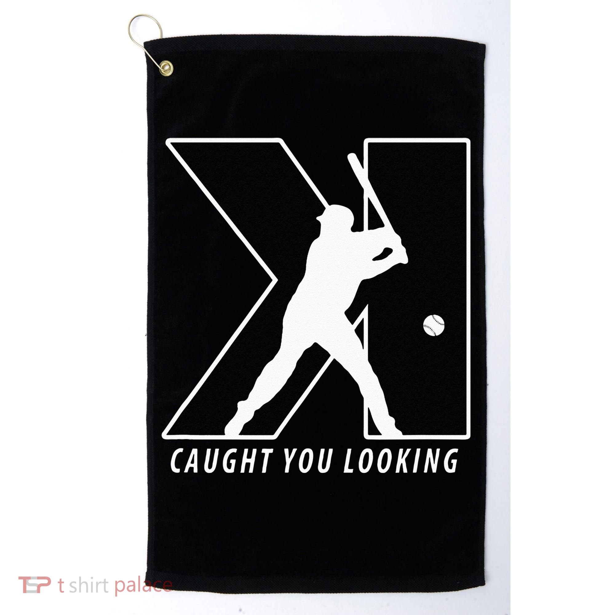 Funny Backwards K Strikeout Looking Baseball Pitching Golf Towel