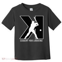 Funny Backwards K Strikeout Looking Baseball Pitching Toddler T-Shirt thumb 0