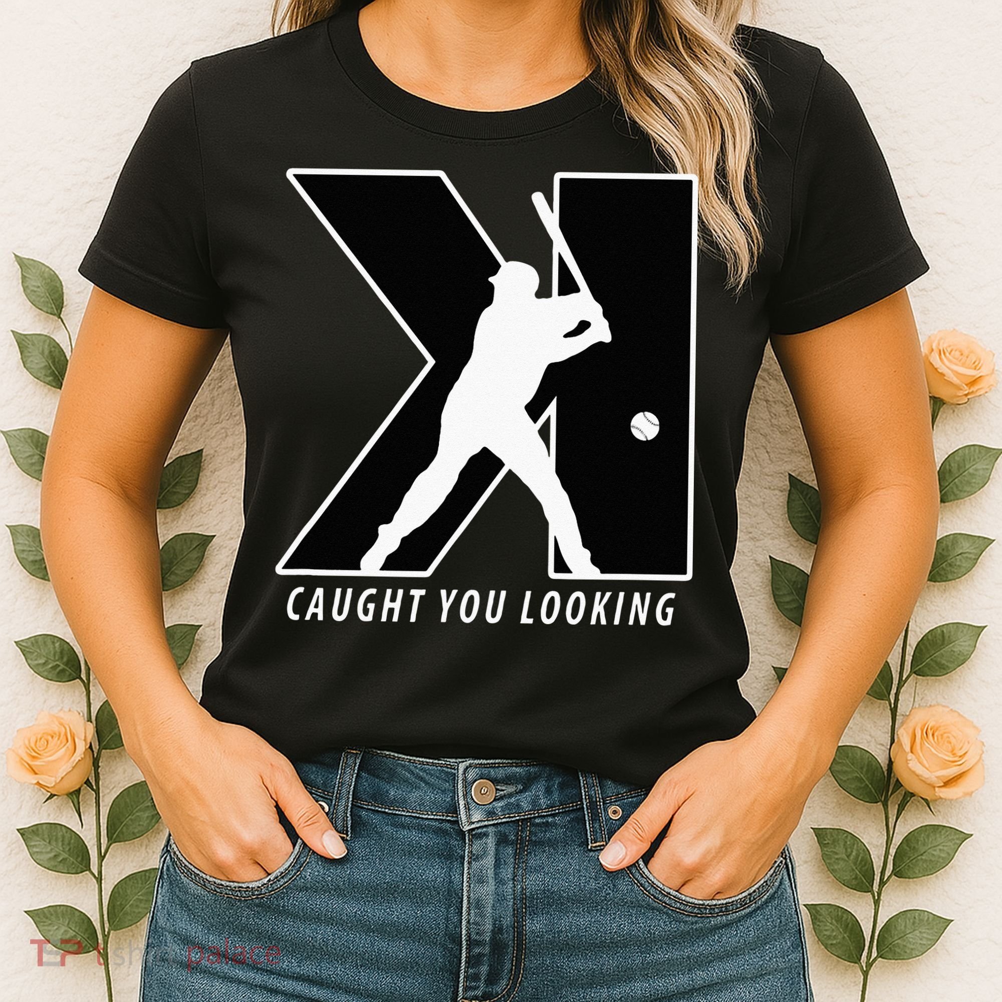 Funny Backwards K Strikeout Looking Baseball Pitching Women's T-Shirt