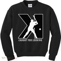 Funny Backwards K Strikeout Looking Baseball Pitching Kids Sweatshirt thumb 0
