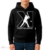 Funny Backwards K Strikeout Looking Baseball Pitching Kids Hoodie thumb 4