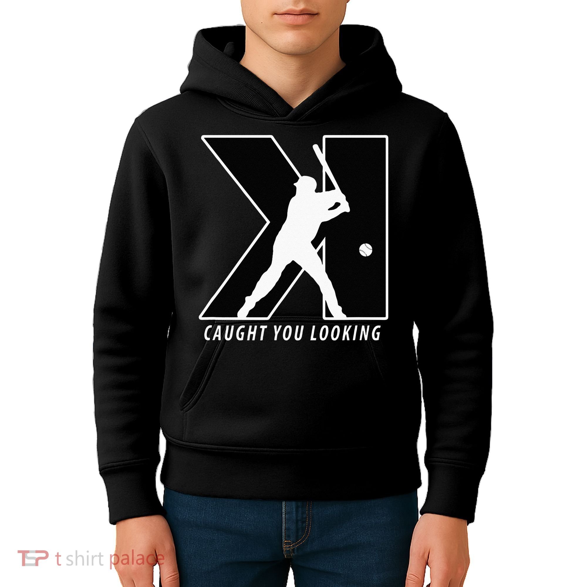Funny Backwards K Strikeout Looking Baseball Pitching Kids Hoodie