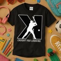 Funny Backwards K Strikeout Looking Baseball Pitching Kids T-Shirt thumb 3
