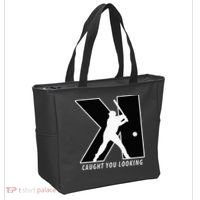 Funny Backwards K Strikeout Looking Baseball Pitching Tote Bag thumb 2