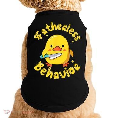 Fatherless Behavior Knife Duck Cute Design Doggie Tank