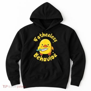 Fatherless Behavior Knife Duck Cute Design Hoodie