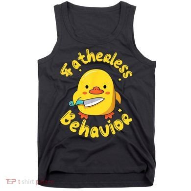 Fatherless Behavior Knife Duck Cute Design Tank Top
