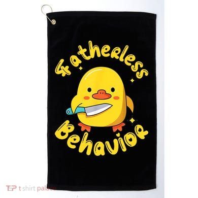 Fatherless Behavior Knife Duck Cute Design Golf Towel