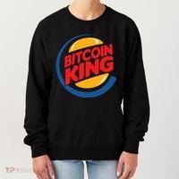 Funny Bitcoin King Logo Women's Sweatshirt thumb 0