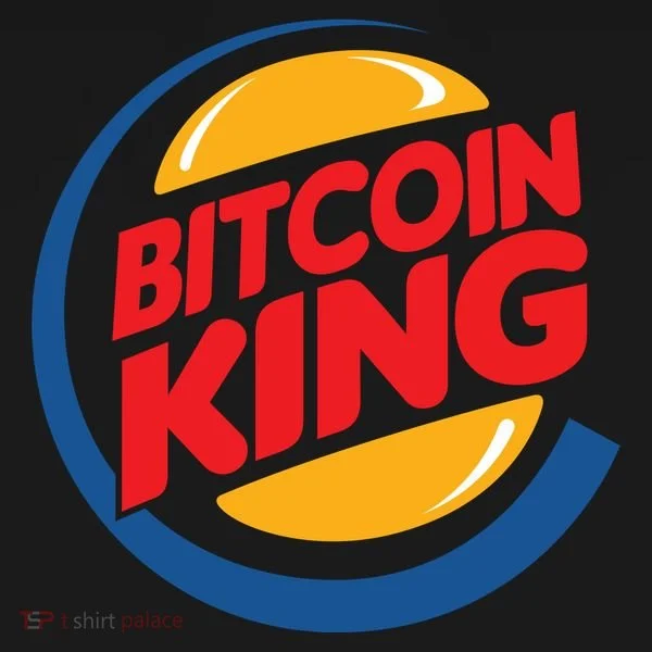 Funny Bitcoin King Logo Doggie Tank