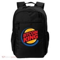 Funny Bitcoin King Logo Backpack thumb 0