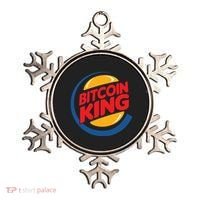 Funny Bitcoin King Logo Ornament thumb 0