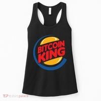 Funny Bitcoin King Logo Women's Tank Top thumb 0