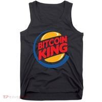 Funny Bitcoin King Logo Tank Top thumb 0