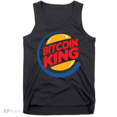 Funny Bitcoin King Logo Tank Top