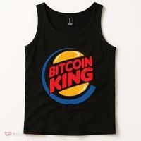 Funny Bitcoin King Logo Tank Top thumb 2