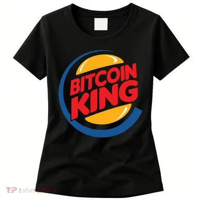 Funny Bitcoin King Logo Women's T-Shirt