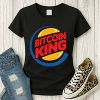 Funny Bitcoin King Logo Women's T-Shirt thumb 3