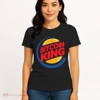 Funny Bitcoin King Logo Women's T-Shirt thumb 4