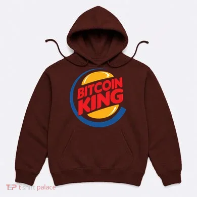 Funny Bitcoin King Logo Hoodie