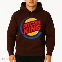 Funny Bitcoin King Logo Hoodie thumb 2