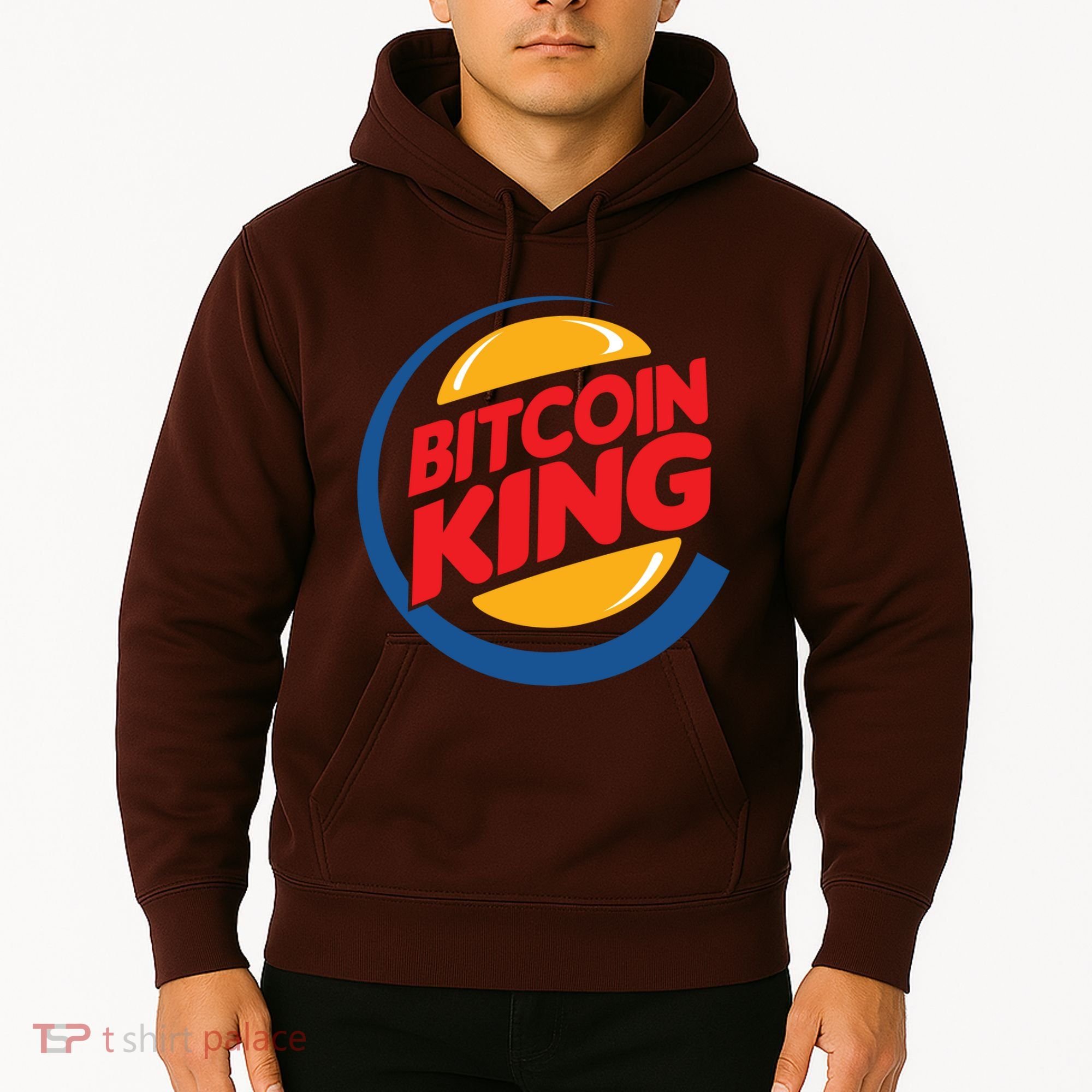 Funny Bitcoin King Logo Hoodie