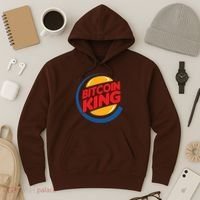 Funny Bitcoin King Logo Hoodie thumb 3