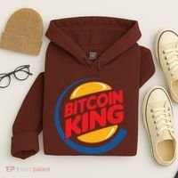 Funny Bitcoin King Logo Hoodie thumb 4