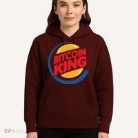Funny Bitcoin King Logo Hoodie thumb 5