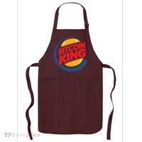 Funny Bitcoin King Logo Apron thumb 0